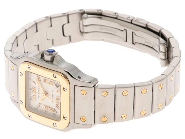 Cartier  カルティエ　サントス　ガルベSM 20周年記念 　コンビ　シルバー文字盤/ローマン　W20045C4 　自動巻き 【471】N　2148103825576