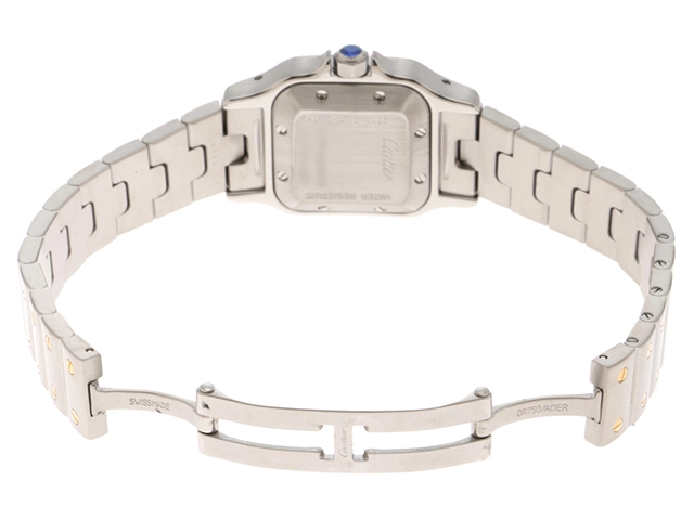 Cartier  カルティエ　サントス　ガルベSM 20周年記念 　コンビ　シルバー文字盤/ローマン　W20045C4 　自動巻き 【471】N　2148103825576