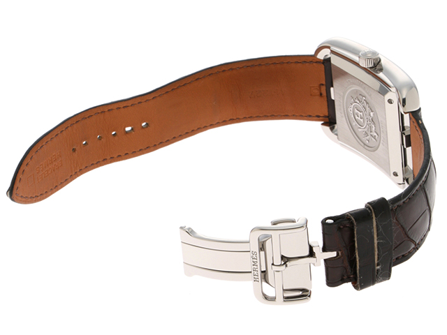 HERMES エルメス ケープコッド メカニカル CD6.710 革に□Q刻印（約  