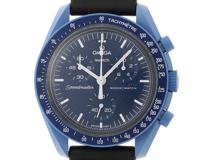 SWATCH スウォッチ 腕時計 ムーンスウォッチ MISSION TO NEPTUNE SO33N100 バイオセラミック ナイロン クォーツ【472】SJ