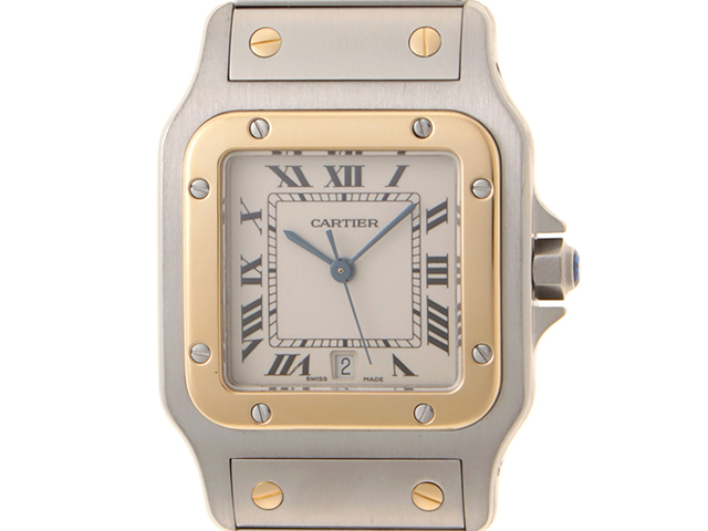 Cartier カルティエ サントスガルベ LM W20011C4 ステンレス/イエロー  