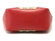 GUCCI　グッチ　ブリー　GG2WAYバッグ　ベージュ／レッド　キャンバス／レザー　449241　2148103827686　【471】SK