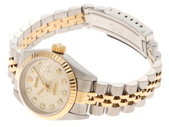 U番 ROLEX ロレックス デイトジャスト26 69173G ステンレス／K18