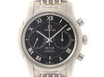 OMEGA　オメガ　時計　デ・ヴィル コーアクシャルクロノグラフ　431.10.42.51.01.001　ブラック文字盤　ステンレススチール　自動巻き　メンズ