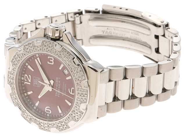 タグホイヤー TAG HEUER WAC1219 フォーミュラ1 デイト ダイヤベゼル クォーツ レディース 保証書付き 【432】