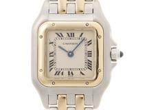 Cartier　カルティエ　パンテールSM　2ロウ　レディース腕時計　クォーツ　166921　SS/YG　2148103828720　【205】