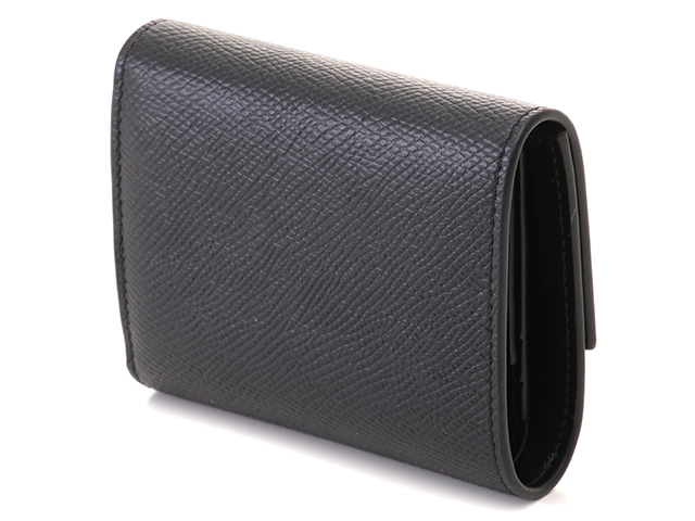 CELINE セリーヌ スモール トリフォールドウォレット ブラック シルバー金具 カーフ 10B573BEL.38SI 2148103828737 【432】