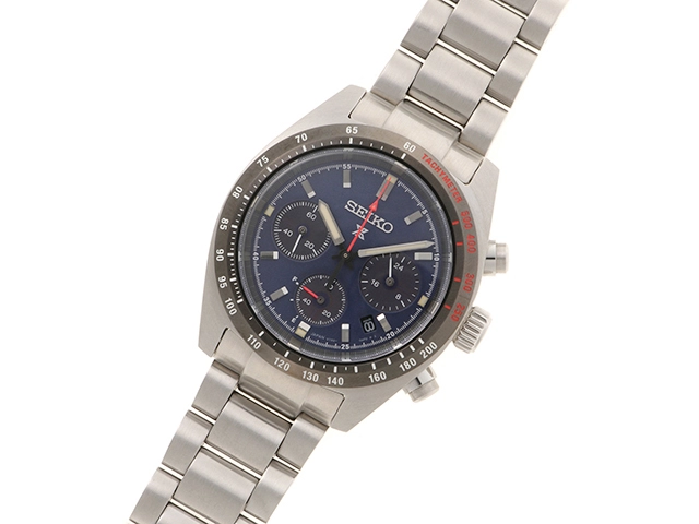 SEIKO　セイコー　プロスペックススピードタイマー　SEDL087　腕時計　ネイビー文字盤　電波時計　ステンレススチールケース　メンズ　2148103828911　【205】