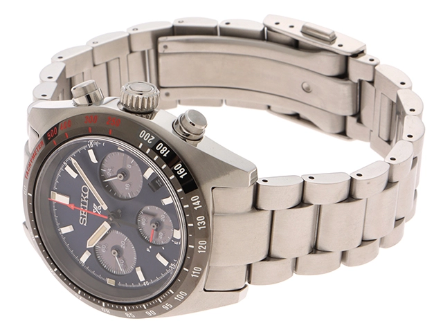 SEIKO　セイコー　プロスペックススピードタイマー　SEDL087　腕時計　ネイビー文字盤　電波時計　ステンレススチールケース　メンズ　2148103828911　【205】