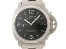 L番　PANERAI　パネライ　時計　ルミノールマリーナ 1950 3DAYS　PAM00328　ブラック文字盤　シースルーバック　ステンレススチール　自動巻き　メンズ