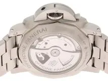 L番　PANERAI　パネライ　時計　ルミノールマリーナ 1950 3DAYS　PAM00328　ブラック文字盤　シースルーバック　ステンレススチール　自動巻き　メンズ