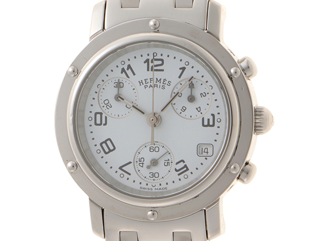 HERMES エルメス クリッパー・クロノグラフ CL1.310 ステンレス