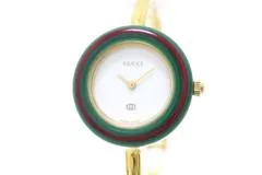 GUCCI グッチ チェンジベゼルウォッチ 11/12 GP プラスチック ホワイト文字盤 マルチカラー クォーツ 【460】2148103829451