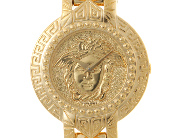 素晴らしい品質 VERSACE ジャンニ ヴェルサーチ メデューサ コインウォッチ バッグ