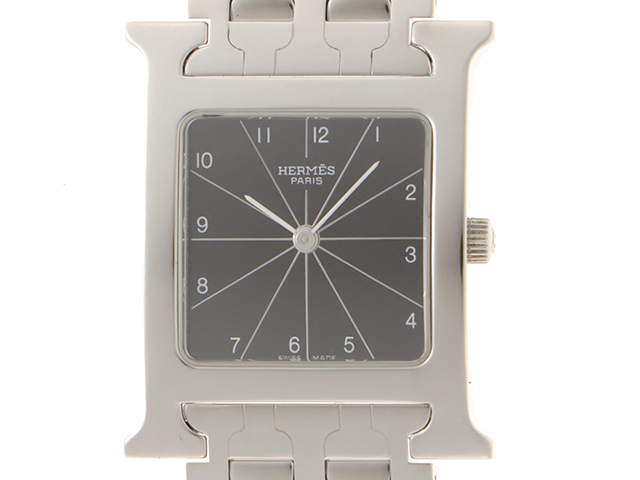 HERMES エルメス Hウォッチ HH1.510 腕時計 ブラック文字盤