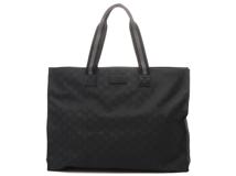 GUCCI　グッチ　GGナイロン トートバッグ　449176 ブラック ナイロン/レザー【430】2148103829857
