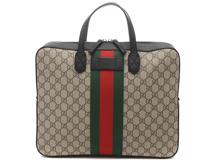 GUCCI　グッチ　GGスプリーム　シェリー　ブリーフケース　ベージュ　【436】　2148103830129