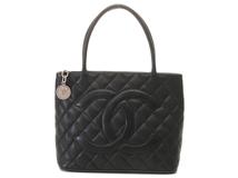 CHANEL シャネル 復刻トート ブラック/SV キャビア A01804【430】2148103830150