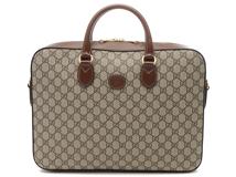 GUCCI　グッチ　GGスプリーム　インターロッキングＧ　ブリーフケース　674140　ブラウン/ベージュ【430】2148103830266