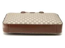 GUCCI　グッチ　GGスプリーム　インターロッキングＧ　ブリーフケース　674140　ブラウン/ベージュ【430】2148103830266