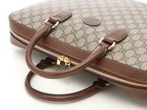 GUCCI　グッチ　GGスプリーム　インターロッキングＧ　ブリーフケース　674140　ブラウン/ベージュ【430】2148103830266