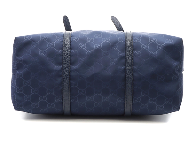 GUCCI　グッチ　GGナイロン　2WAYバッグ　ネイビー　【436】　2148103830389