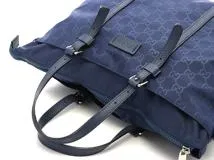 GUCCI　グッチ　GGナイロン　2WAYバッグ　ネイビー　【436】　2148103830389