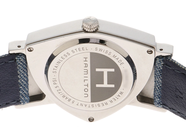 HAMILTON ハミルトン 腕時計 ベンチュラ ベンチュラ誕生60周年記念 H24411941 SS/デニム デニム文字盤【472】TS