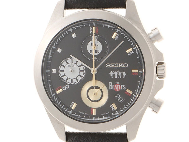 SEIKO セイコー THE BEATLES LOVE ME DO 60周年 8T67-00X0 SS/レザー