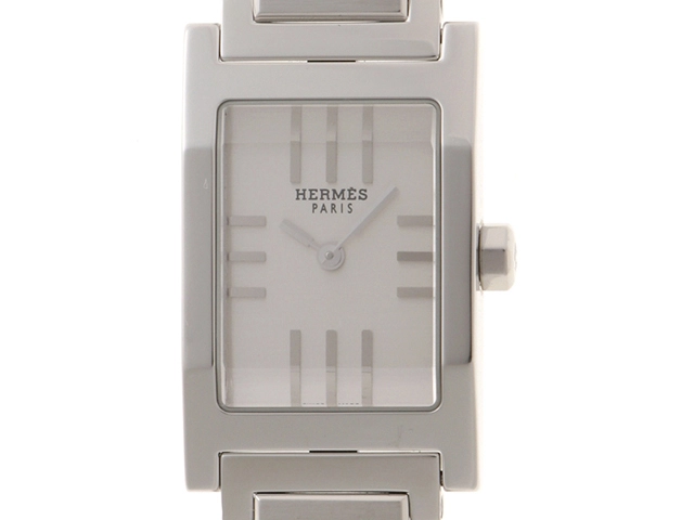 HERMES エルメス タンデム TA1.210 SS 女性用クオーツ時計【473】 の