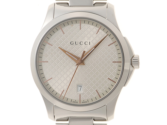 GUCCI グッチ Gタイムレス 126.4 SS クォーツ メンズ