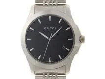 GUCCI　グッチ　Ｇタイムレス　126.4　ステンレス　男性用クオーツ時計【473】