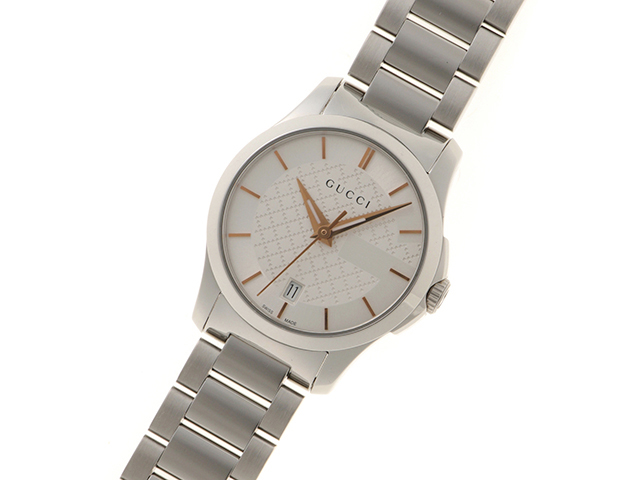 GUCCI グッチ Gタイムレス 126.5 シルバー文字盤 ステンレス