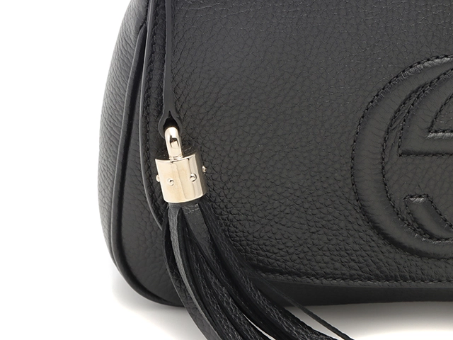 GUCCI　グッチ　ソーホー チェーンショルダーバッグ 　ブラック 　レザー　536224【431】2148103831607