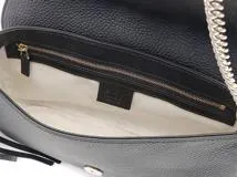 GUCCI　グッチ　ソーホー チェーンショルダーバッグ 　ブラック 　レザー　536224【431】2148103831607