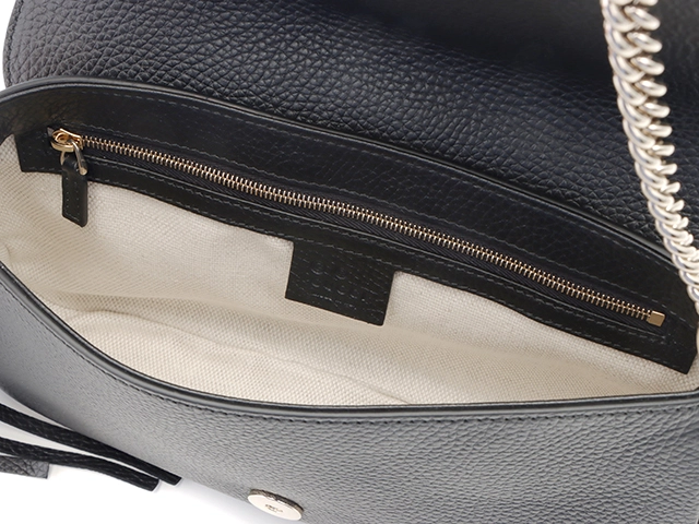 GUCCI　グッチ　ソーホー チェーンショルダーバッグ 　ブラック 　レザー　536224【431】2148103831607