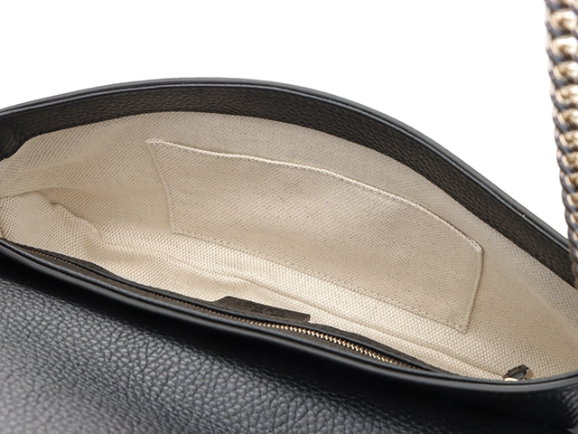 GUCCI　グッチ　ソーホー チェーンショルダーバッグ 　ブラック 　レザー　536224【431】2148103831607