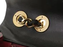 CHANEL　シャネル　デカマトラッセ34　ショルダーバッグ　ブラック　ラムスキン　ゴールド金具　【471】L
