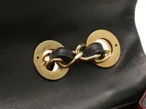 CHANEL　シャネル　デカマトラッセ34　ショルダーバッグ　ブラック　ラムスキン　ゴールド金具　【471】L