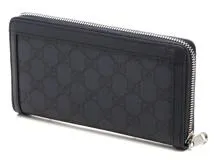 GUCCI　グッチ　ラウンド長財布　オフディア　GGジップアラウンド　ネイビー系【472】YI