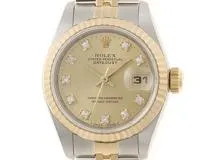 ロレックス　レディース　デイトジャスト　シャンパンゴールド　文字盤　10Pダイヤ 楽天市場】【ウォッチ】ROLEX ロレックス デイトジャスト 10P
