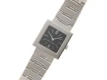 BVLGARI   ブルガリ  クアドラート　SQ22SS S   ブラック文字盤　ステンレススチール　クオーツ　レディース時計　2148103832871【207】