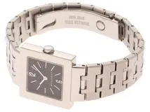 BVLGARI   ブルガリ  クアドラート　SQ22SS S   ブラック文字盤　ステンレススチール　クオーツ　レディース時計　2148103832871【207】