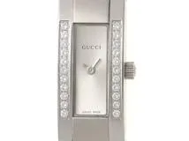 【4600L】GUCCI ’グッチ 時計’ダイヤモンドベゼル シルバー☆極美品☆ 4600L】GUCCI 'グッチ 時計'ダイヤモンドベゼル シルバー☆極美