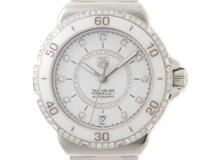 TAG HEUER　タグホイヤー　腕時計　フォーミュラ1　WAU2213.BA0861　ダイヤベゼル　ダイヤ11P　自動巻き　ホワイト文字盤　レディース　433