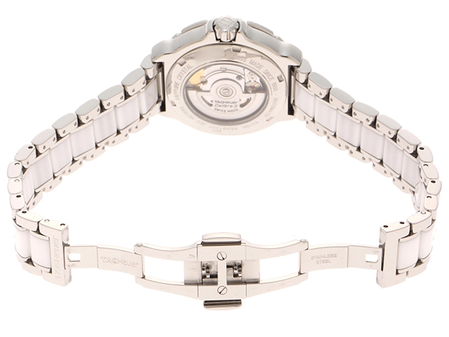 TAG HEUER　タグホイヤー　腕時計　フォーミュラ1　WAU2213.BA0861　ダイヤベゼル　ダイヤ11P　自動巻き　ホワイト文字盤　レディース　433