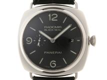 PANERAI　パネライ　時計　ラジオミール　ブラックシール　3デイズ　PAM00388/OP6848　メンズ　自動巻き　SS/レザー　黒文字盤【431】2148103832963