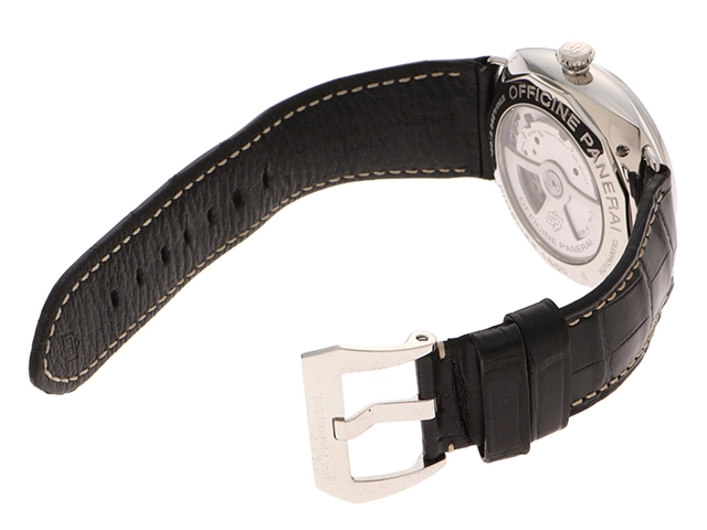 PANERAI　パネライ　時計　ラジオミール　ブラックシール　3デイズ　PAM00388/OP6848　メンズ　自動巻き　SS/レザー　黒文字盤【431】2148103832963