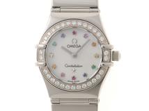 OMEGA オメガ 腕時計 コンステレーション マイチョイス ミニ アイリス 1465.79.00 ダイヤモンドベゼル 12P宝石シェル文字盤 クォーツ【472】SJ