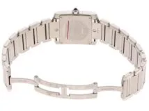 Cartier カルティエ 男女兼用 クオーツ タンクフランセーズMM W51011Q3 ホワイト文字盤 SS【472】HK